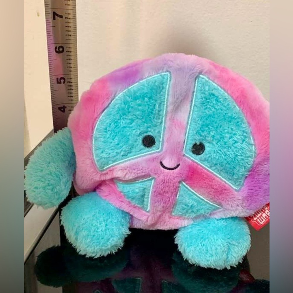 Colorful Plush Peace Sign Toy